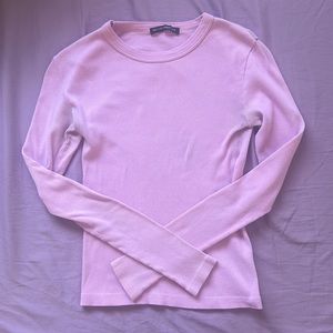 Brandy Melville Pink Long Sleeve Top
